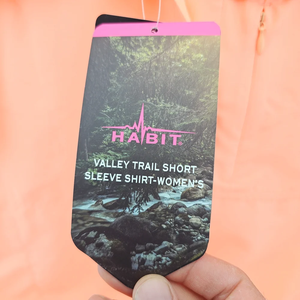 Habitat Women's Peach Button Down Shirt - Picture 4 of 5